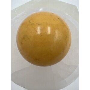 Antique RARE Bakelite Billiard Cue Ball, Pool Catalin Gaming Amber Yellow